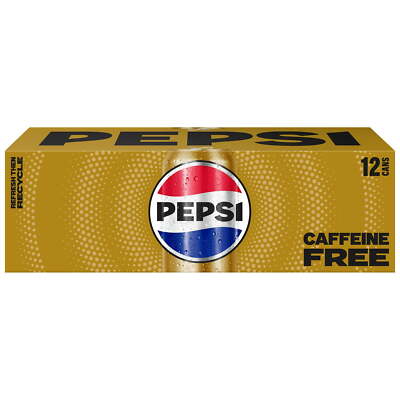 Pepsi Caffeine Free Cola 12 pack SAMEDAY SHIPPP!!!!!