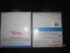 Baby Gund 100% cotton New  Peachy Crib Sheets 28x52".