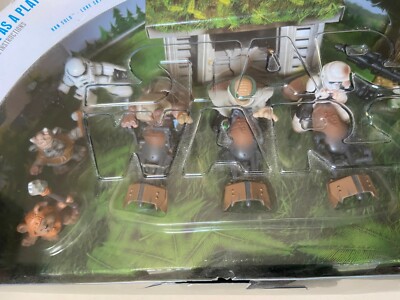 Star Wars Galactic Heroes Speeder Bike Chase w/ Ewoks Stormtrooper