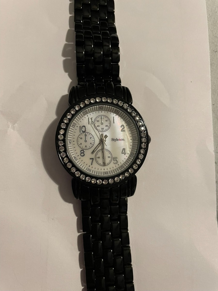 Style & Co Watch Womens Silver Tone Stainless‎ Steel Classic Rhinestones NEW Style & Co Watch Womens Silver Tone Classic Stainless Steel  main image 2