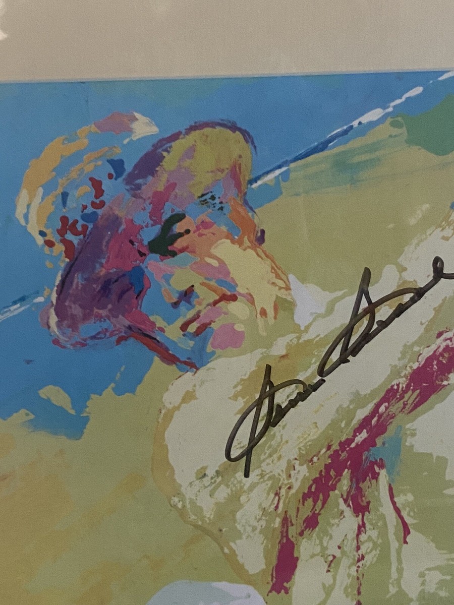 ち*6様 Leroy Neiman オーガスタ ゴルフ シルクスクリーン LeRoy Neiman 
