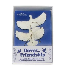 Turtle Dove Ornaments (Gift Boxed) - Set of 2 / Durable Resin Doves/ One for ...