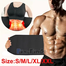 Waist Trimmer for Men Weight Loss Sweat Sport Shaper Sauna Belt Band Fat Burner