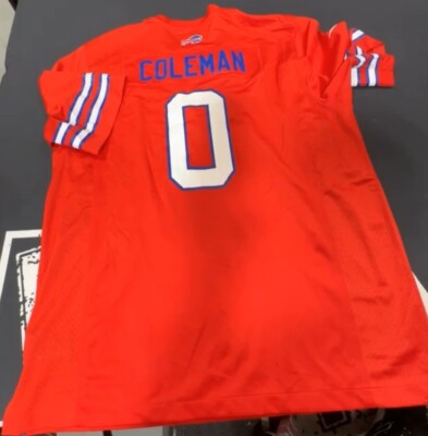 Buffalo Bills Keon Coleman #0 Nike On Field Red Jersey Blue Name Plate NWOT Rare