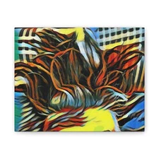 Lay it and flow colorful Canvas Stretched, 0.75"