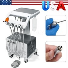 Portable Mobile Dental Delivery Unit System 4 Holes Air Compressor Suction