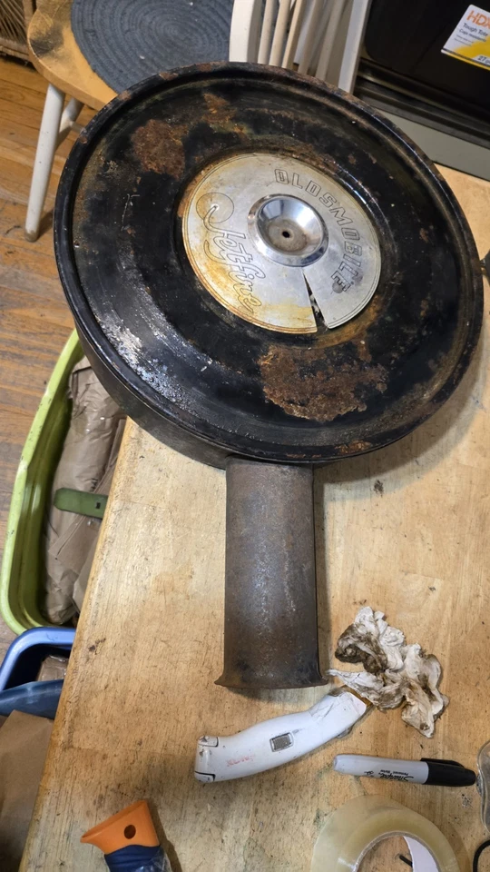 Oldsmobile Jetfire 1960 2 barriles purificador de aire OEM F85 Cutlass 88 98 etc. Foto 4 de 4