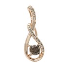 Le Vian 14k Rose Gold Chocolate Diamond Twist 25x10mm Pendant #JB672-5 — photo 2