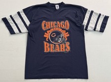 Vintage 1993 Logo 7 Chicago Bears Jersey T-Shirt Blue NFL Football Men  s Size L