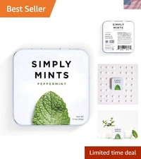 SIMPLY Peppermint Mints - Aspartame-Free Breath Freshener | 180 Pieces Total