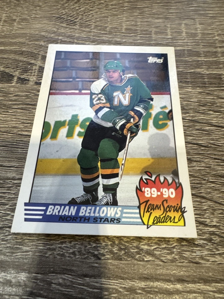 1990-91 Topps Team Scoring Leaders #15 Brian Bellows Minnesota North Stars - Image 2 of 4