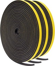 Foam Weather Stripping 1/4" W X 1/4" T, Foam Tape Insulation Soundproofing St...