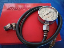 Vintage Snap On Compression Tester With Red Metal Box