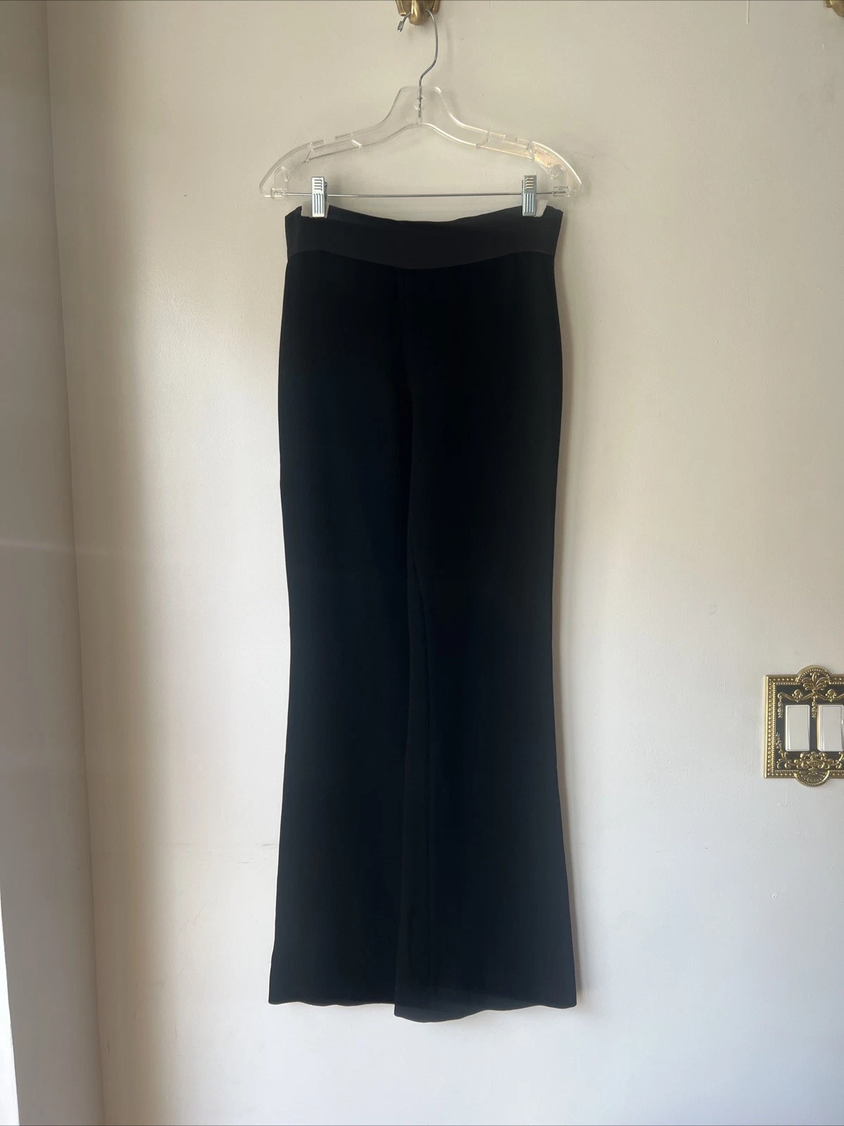 Pantalone Moschino vintage anni 90 fondo a campana con nastro cravatta in vita