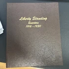 1916-1930 Standing Liberty Silver Quarter Set 21-Coins in Dansco Album7132