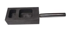 OTOOLWORLD Gold Silver Graphite Ingot Mold Mould Crucible for Melting Casting Re