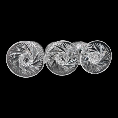 7er Set EAPG McKee Glas Aztekenmuster Weinglas 4 3/4" um 1894 - Bild 5 von 13