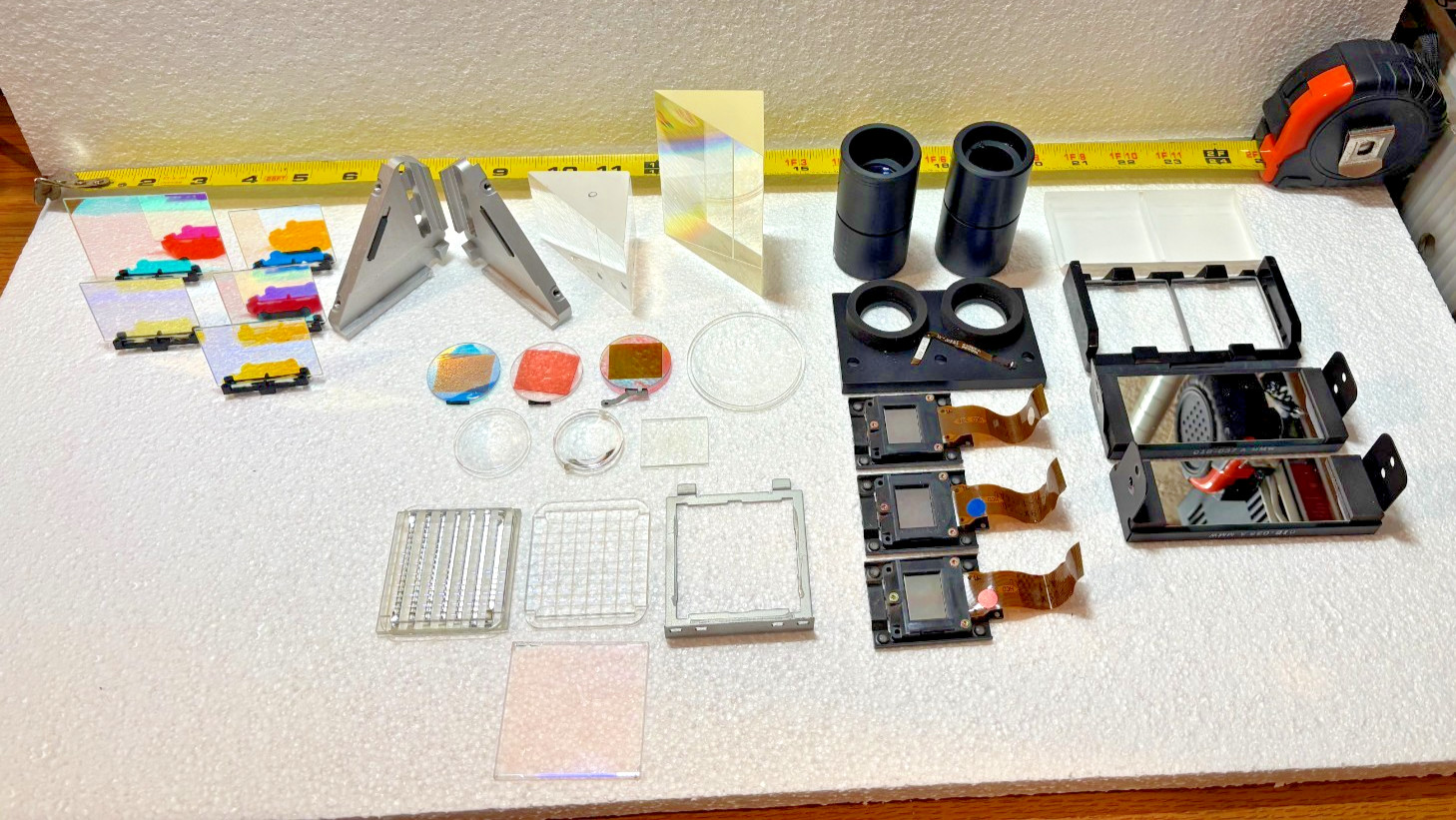 Lot Of Laser Optics Mounts Assorted Mirrors Reflectors From Medical Equipment