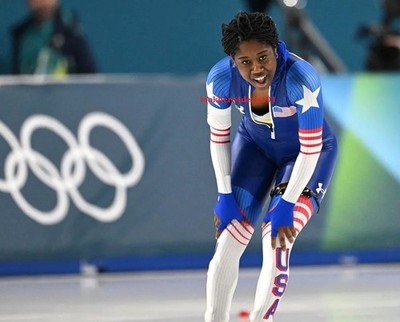 Erin Jackson Photo 5x7 Olympics 2026 Team USA Speed Skating  Milan Winter
