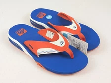 Reef Fanning Pregame Blue Orange Flip Flops Sandals Men's Size 10 Bottle Opener