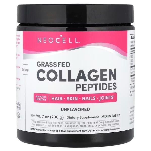 Neocell Grassfed Collagen Peptides 200g Unflavoured - Hair Skin Nails and Joints