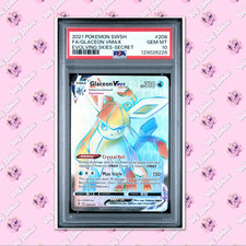 PSA 10 Glaceon Vmax 208/203 Evolving Skies Rainbow Rare TCGKITTEN on eBay