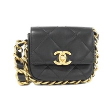 Chanel As2833 Calfskin Shoulder Bag Women Black One Size