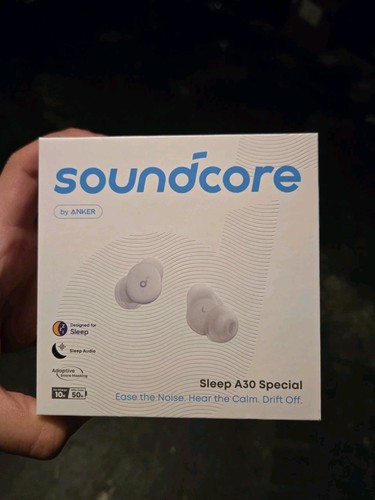 Lilac / Purple Soundcore Sleep A30 Special Anker Sleep Earbuds, ANC Isolation