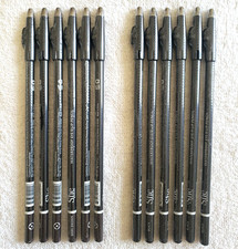 Eye And Lip Liner Waterproof Pencil Black And Dark Brown Color 12 Liners Lot