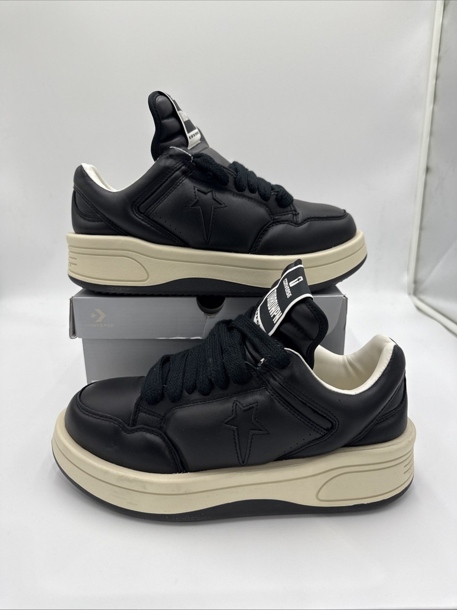 rick owens converse ブラックエナメル Converse TURBOWPN Low Rick Owens DRKSHDW Black Cloud Cream