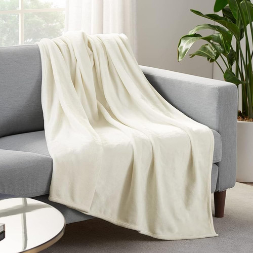 Cozy Plush Thick Fuzzy Super Soft Lightweight Throw Blanket for Bed, Couch, o...
