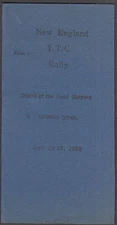 New England Youth Temperance Council Rally Program Norwich CT 1938