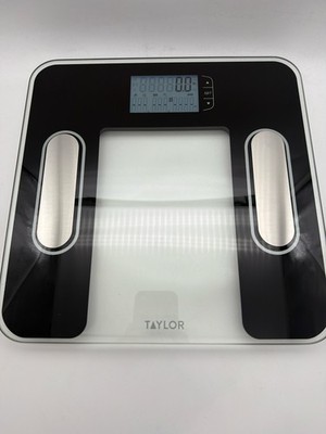 Taylor Smart Body Composition Bath Scale Bluetooth App 400 lb Capacity Glass