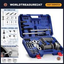 9-Way Slide Hammer Puller Set, 27-Piece Auto Repair Tool Kit, Heavy Duty Mechani