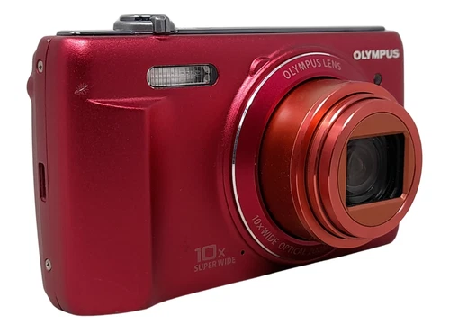 Olympus VR-340 16MP 10 x Super Wide Digital Compact Camera Red