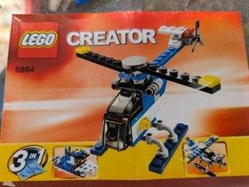 LEGO CREATOR Lot  Mini Helicopter 3 In 1 5864 Mini Construction 4915