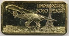 Lindbergh's Solo Flight America Greatest Events Hamilton .999 Silver Bar 1 oz GP