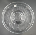 VTG Blenko Glass 789P Crystal Plate/Topper/Candle Holder AMBER VASE NOT INCLUDED