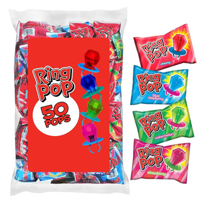 Lollipops - Bulk Candy Individually Wrapped Suckers Variety Party Pack- 50 Count