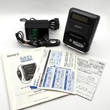 Sony MZ R2 Portable Minidisc Recorder Powers On For Parts Junk Condition
