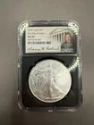 2026 SILVER EAGLE NGC MS70 ANNA CABRAL HAND SIGNED FIRST DAY OF ISSUE FDI BLACK