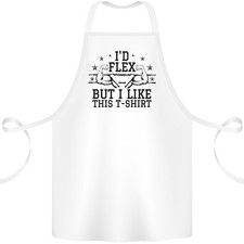 Tablier En Coton Drôle 100% Bio Gym Id Flex Mais J'aime Cela