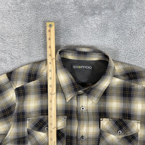 ExOfficio Shirt Men's XL* Multi Plaid Long Sleeve Button Up Lightweight - Read - Picture 7 of 9