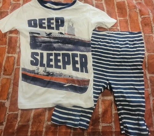 Carters Boys Pj Set Pajamas 14 Guc Deep Sleeper Submarine