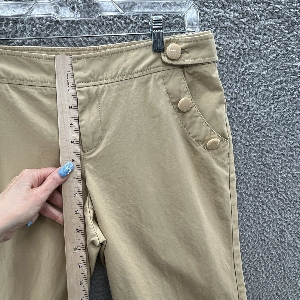 Pantalones Lilly Pulitzer para mujer 8 algodón tostado pierna ancha náutico marinero chino 32 pulgadas Foto 4 de 4