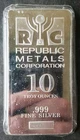 RMC 10oz Silver Bar in Plastic