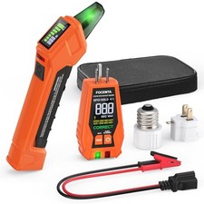 Circuit Breaker Finder Kit with GFCI Outlet Tester for 90-135V AC Orange