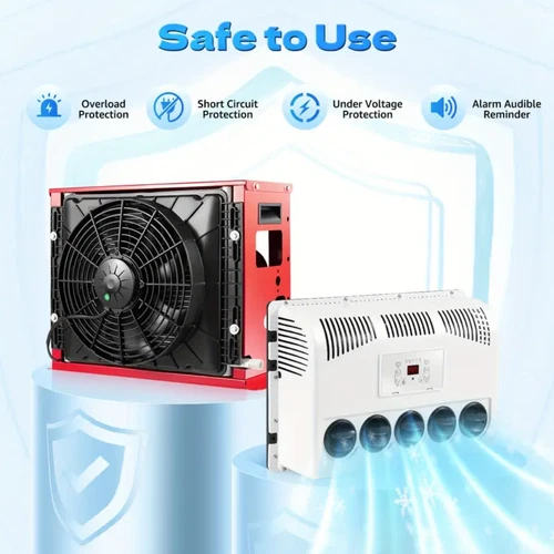 Split AC Truck Air Conditioner 12V 11000 BTU For Semi Car Trucks Bus RV Caravan