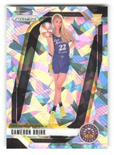 2024 Panini Prizm WNBA Ice Prizm #143 Cameron Brink RC Rookie Los Angeles Sparks