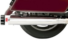 Bassani Manufacturing 1F740 4in. Quick Change Slip-Ons - Chrome